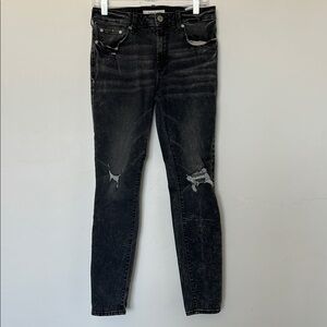 PacSun Stacked Skinny Jeans Black Size 30 x 30